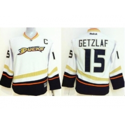 Anaheim Ducks 15 Ryan Getzlaf White NHL Hockey Jersey