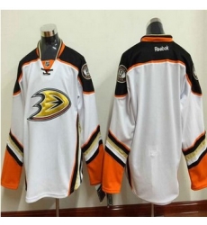 Anaheim Ducks Blank White New Road Stitched NHL Jersey