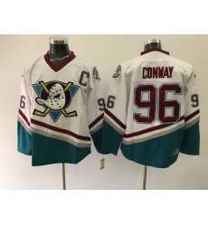 Ducks 96 Charlie Conway White CCM Jersey