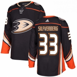 Mens Adidas Anaheim Ducks 33 Jakob Silfverberg Premier Black Home NHL Jersey 