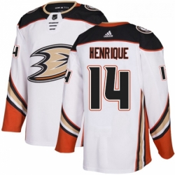 Youth Adidas Anaheim Ducks 14 Adam Henrique Authentic White Away NHL Jersey 