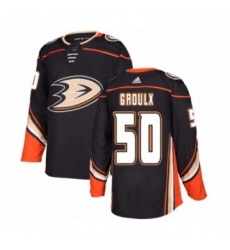 Youth Adidas Anaheim Ducks 50 Benoit Olivier Groulx Premier Black Home NHL Jersey 