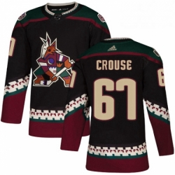 Youth Adidas Arizona Coyotes 67 Lawson Crouse Premier Black Alternate NHL Jersey 