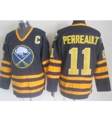 Buffalo Sabres 11 Gilbert Perreault Dark Blue Throwback CCM NHL Jerseys