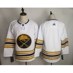 Sabres Blank White 50th Anniversary Adidas Jersey