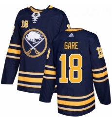 Youth Adidas Buffalo Sabres 18 Danny Gare Authentic Navy Blue Home NHL Jersey 