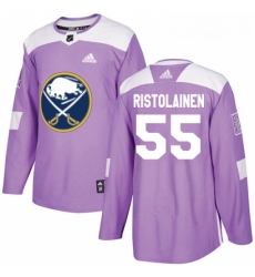 Youth Adidas Buffalo Sabres 55 Rasmus Ristolainen Authentic Purple Fights Cancer Practice NHL Jersey 