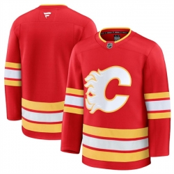 Men Calgary Flames Blank Red 2024 25 Home Stitched Hockey Jersey