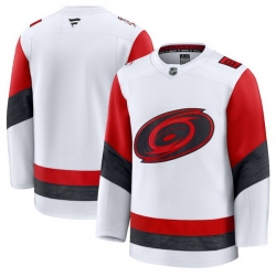 Men Carolina Hurricanes Blank White 2025 Away Stitched Hockey Jersey