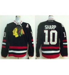 Chicago Blackhawks 10 Patrick Sharp Black 2014 Stadium Series Jerseys