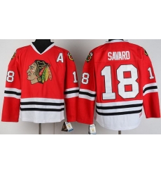 Chicago Blackhawks 18 Denis Savard Red CCM Throwback NHL Jerseys