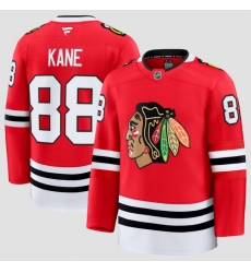 Men Chicago Blackhawks  88 Patrick Kane Red 2024 25 Home Stitched Hockey Jersey