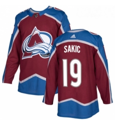 Youth Adidas Colorado Avalanche 19 Joe Sakic Premier Burgundy Red Home NHL Jersey 