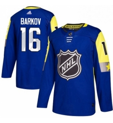 Mens Adidas Florida Panthers 16 Aleksander Barkov Authentic Royal Blue 2018 All Star Atlantic Division NHL Jersey 