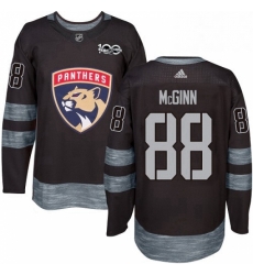 Mens Adidas Florida Panthers 88 Jamie McGinn Authentic Black 1917 2017 100th Anniversary NHL Jersey 