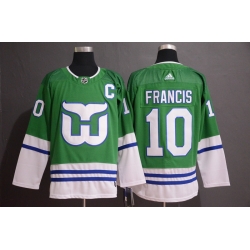 Whalers 10 Ron Francis Green Adidas Jersey