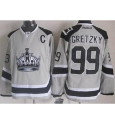 Los Angeles Kings #99 Wayne Gretzky Grey NHL Jerseys 2014 New Style