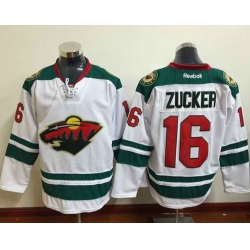 Minnesota Wild  #16 Jason Zucker White Stitched NHL Jersey