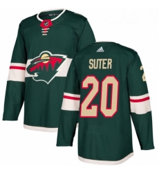 Youth Adidas Minnesota Wild 20 Ryan Suter Premier Green Home NHL Jersey 