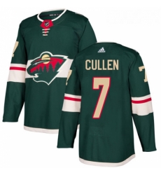 Youth Adidas Minnesota Wild 7 Matt Cullen Premier Green Home NHL Jersey 