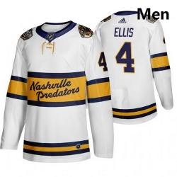 Predators 4 Ryan Ellis White 2020 Winter Classic Adidas Jersey