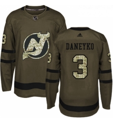 Youth Adidas New Jersey Devils 3 Ken Daneyko Authentic Green Salute to Service NHL Jersey 