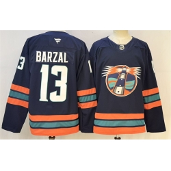 Men New York Islanders  13 Mathew Barzal Navy 2026 Stitched Hockey Jersey