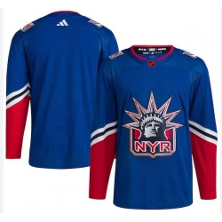 Men's adidas Royal New York Rangers Reverse Retro 2.0 Authentic Blank Jersey