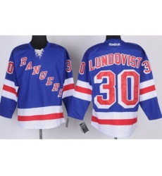 New York Rangers 30 Henrik Lundqvist Blue Jerseys