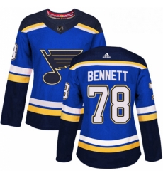 Womens Adidas St Louis Blues 78 Beau Bennett Premier Royal Blue Home NHL Jersey 