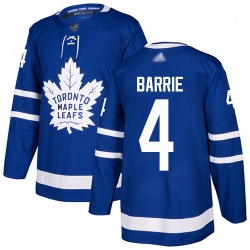 Maple Leafs #4 Tyson Barrie Blue Home Authentic Stitched Hockey Jersey