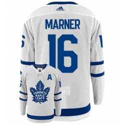 Men Toronto Maple Leafs 16 Mitchell Marner White Stitched Jersey