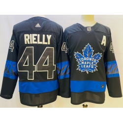 Men Toronto Maple Leafs Black 44 Morgan Rielly Alternate Premier Breakaway Reversible Stitched jersey