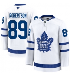 Men Toronto Maple Leafs Nicholas Robertson 89 Fanatics Away White Premium Stitched Hockey Jersey Men Toronto Maple Leafs Nicholas Robertson 89 Fanatics Away White Premium Stitched Hockey Jersey