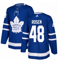 Mens Adidas Toronto Maple Leafs 48 Calle Rosen Premier Royal Blue Home NHL Jersey 