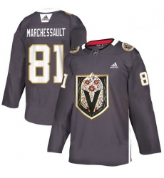 Vegas Golden Knights 81 Jonathan Marchessault Gray Dia De Los Muertos Adidas Jersey