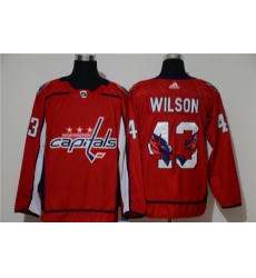 Capitals 43 Tom Wilson Red Adidas Fashion Jersey