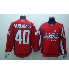 Washington Capitals 40 varlamov red jerseys