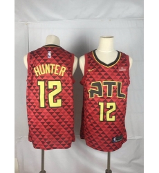 Hawks 12 De 27Andre Hunter Red Nike Swingman Jersey