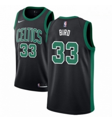 Mens Adidas Boston Celtics 33 Larry Bird Swingman Black NBA Jersey Statement Edition