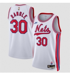 Men Brooklyn Nets  30 Julius Randle White 2026 27Classic Edition Stitched Basketball Jersey