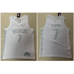 Nets 7 Kevin Durant White Nike Swingman MVP Jersey