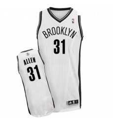 Womens Adidas Brooklyn Nets 31 Jarrett Allen Authentic White Home NBA Jersey 