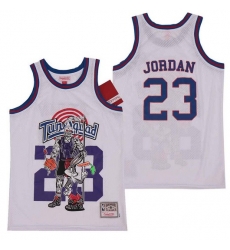 Tune Squad 23 Michael Jordan White Hardwood Classics Skull Edition Movie Jersey