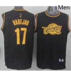 Cavaliers 17 Anderson Varejao Black Precious Metals Fashion Stitched NBA Jersey 