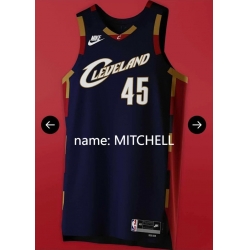 Men CLEVELAND CAVALIERS Donovan Mitchell #45 Nike Navy NBA Jersey