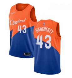 Youth Nike Cleveland Cavaliers 43 Brad Daugherty Swingman Blue NBA Jersey City Edition