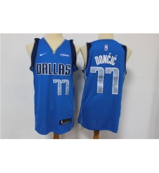 Mavericks 77 Luka Doncic Blue Nike Swingman Jersey