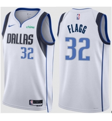 Men DALLAS MAVERICKS COOPER FLAGG #32 White Stitched NBA JERSEY