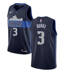 Men Nike Dallas Mavericks 3 Trey Burke Navy NBA Swingman Statement Edition Jersey